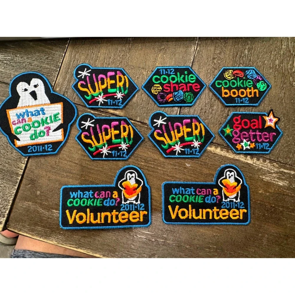 Girl Scouts 2011-12 Cookie Program Patch Lot Goal Getter Volunteer GSUSA